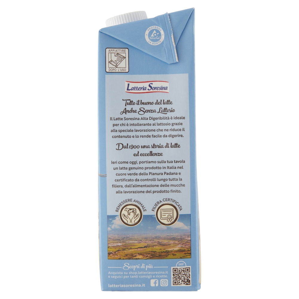 Latteria Soresina Latte Soresina Alta Digeribilità Senza Lattosio UHT a Lunga Conservazione 1000 ml